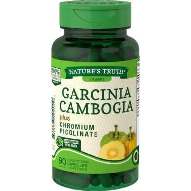 Nature’s Truth Garcinia Cambogia plus Chromium Picolinate QR Capsules 90’s