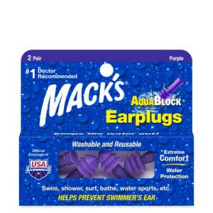 Mack’s Aqua Block Ear Plugs – Purple