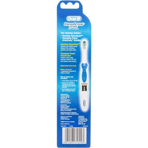 Oral B Battery Tooth Brush (Cross Action Dual Clean) 1’s - Image 2