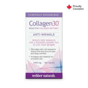 Webber Naturals Collagen30 Antiwrinkle Bioactive Peptides tablets 180’s