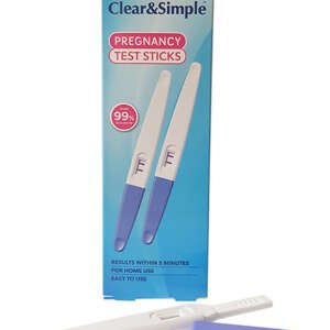 Clear & Simple Pregnancy Test Sticks 2’s