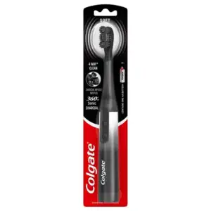 Colgate 360 Charcoal Sonic Powered Battery Toothbrush, 1’s