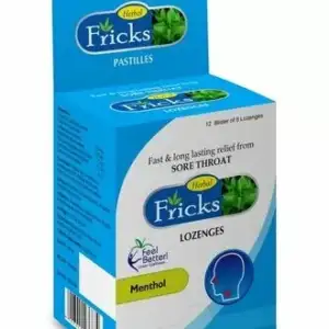 Fricks Herbal Menthol Lozenges 72’s