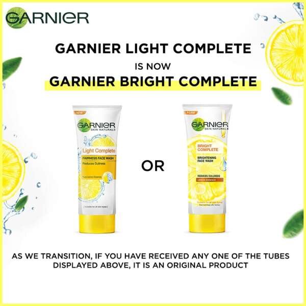 Garnier Bright Complete Brightening Facewash Foam 100g - Image 3