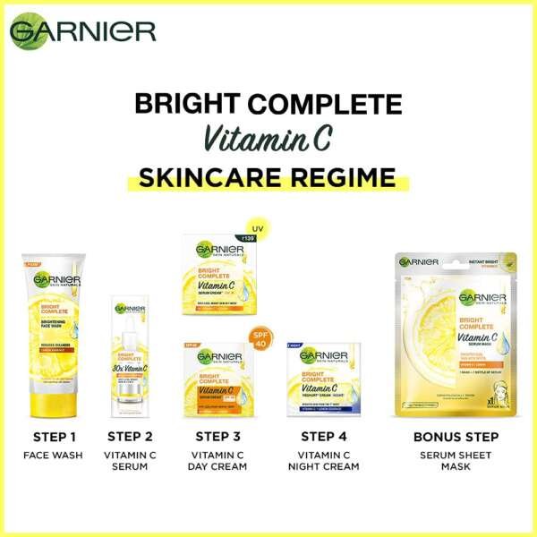 Garnier Bright Complete VITAMIN C Booster Face Serum 30ml - Image 7