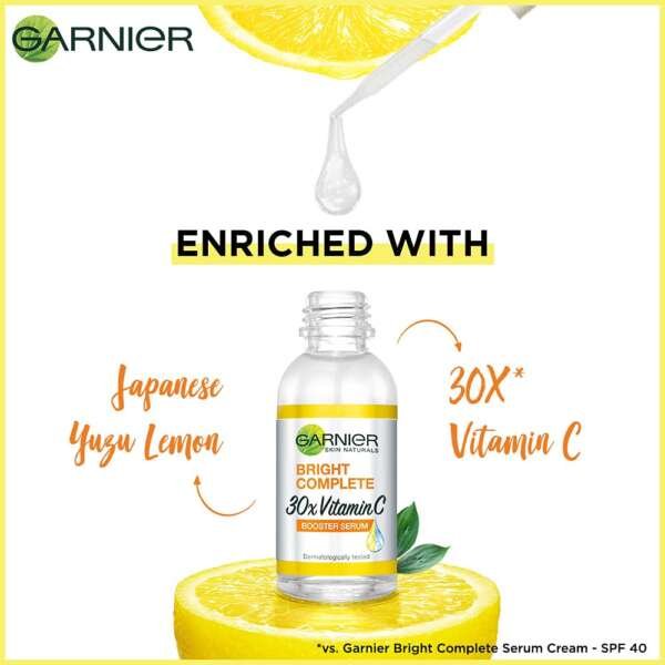 Garnier Bright Complete VITAMIN C Booster Face Serum 30ml - Image 4