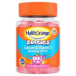 Haliborange-Calcium & Vitamin D Strawberry Softies 30’s For Kids 3-12 yrs
