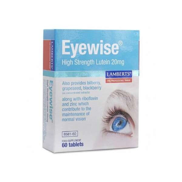 Lamberts Eyewise High Strength Lutein 20mg 60’s