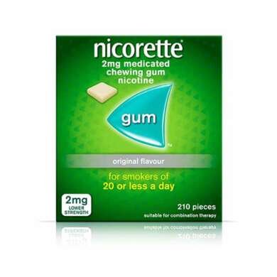 Nicorette Chewing Gum – Nicotine Gum Original 210’s