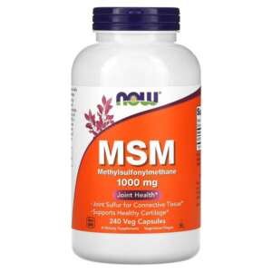 NOW Foods, MSM, 1,000mg, 240 Veg Capsules