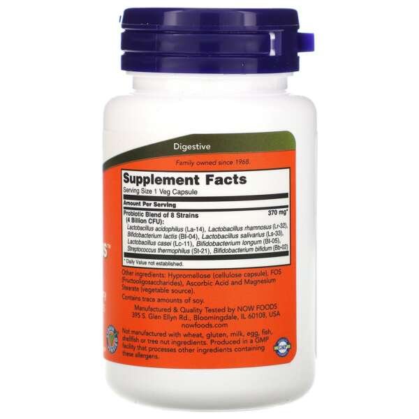 Now Foods Gr8-Dophilus 120 Veg Capsules - Image 2