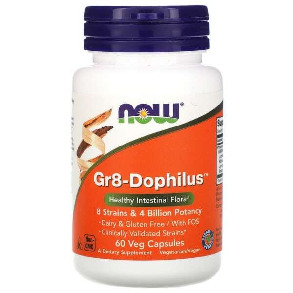 Now Foods Gr8-Dophilus 120 Veg Capsules