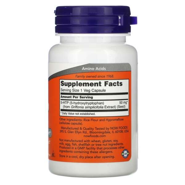 Now 5-HTP 50mg Veg Capsules 30’s