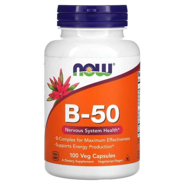 Now Foods, B-50, 100 Veg Capsules