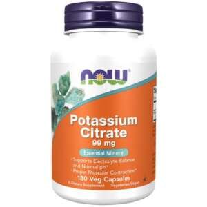 Now Potassium Citrate 99mg Veg Capsules 180’s