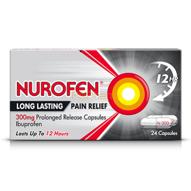 Nurofen Back Pain 300mg Sustained Release Capsules 24’s
