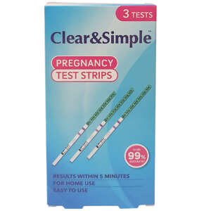 Clear & Simple Pregnancy Test Strip 3’s