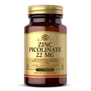 Solgar’s Zinc Picolinate 22mg Tablets 100’s