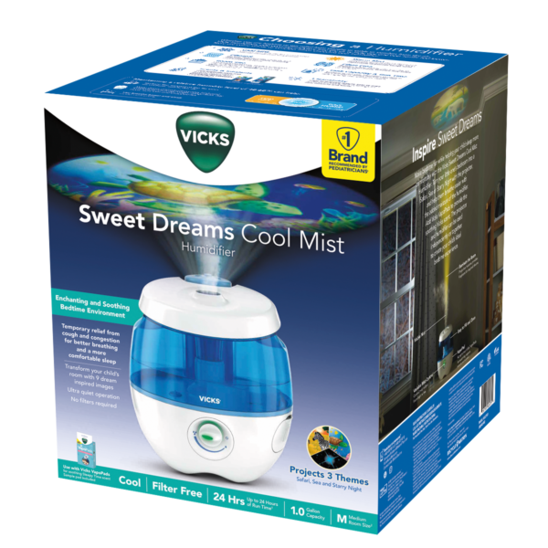 Vicks Sweet Dreams Cool Mist Humidifier With Image Projector