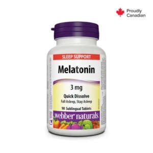 Webber Naturals Melatonin 3mg Quick Dissolving Tablets 90’s