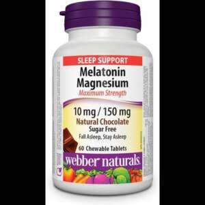 Webber Naturals Melatonin Magnesium 10 mg/150 mg 60’s