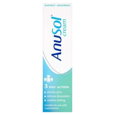 Anusol – Haemorrhoids Treatment Cream – Shrinks Piles, Relieves Discomfort and Soothes Itching – 23 g