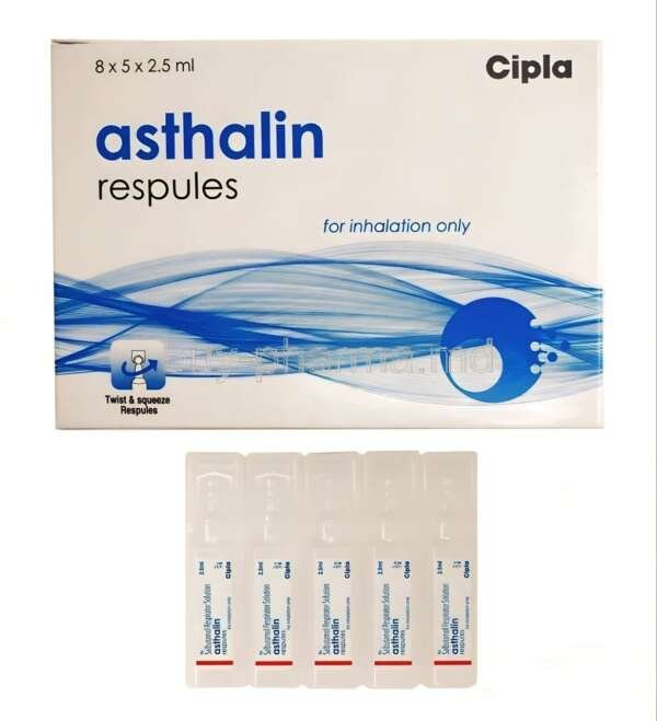 Asthalin 2.5mg Respules 2.5ml 40 Pack