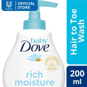 Dove BABY Head-To-Toe Wash 200ml (Rich Moisture)