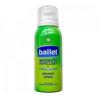 Ballet Mousse SPRAY Mosquito Repellent & Sting Relief 100ml