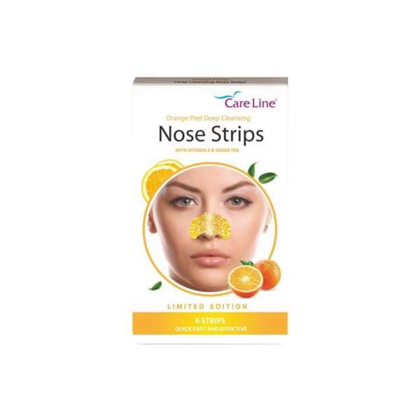 CareLine Orange Peel Deep Cleansing Nose Strips 6’s