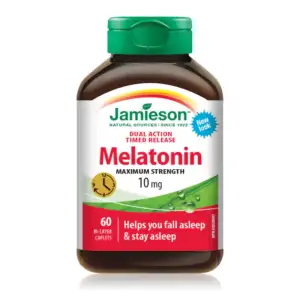 Jamieson Melatonin 10mg Timed Release Dual Action Caplets 60’s