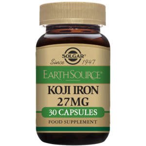 Solgar Earth Source® Koji Fermented Iron 27 mg Vegetable Capsules 30’s