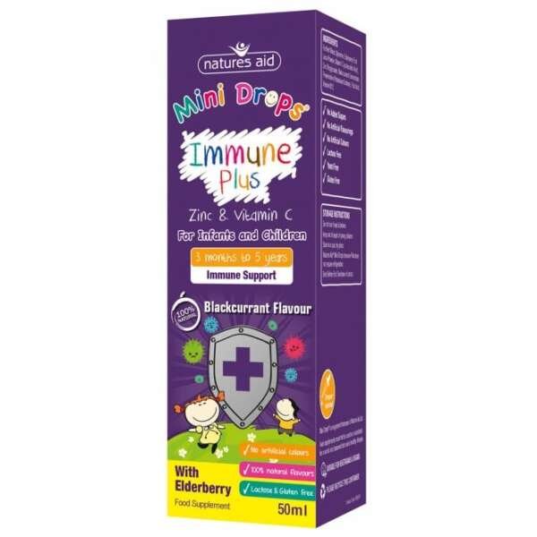 Natures Aid Mini Drops Immune Plus 50ml