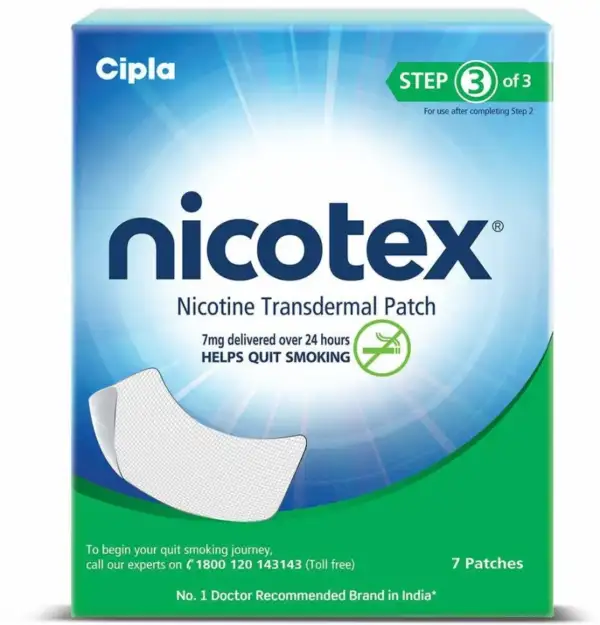 Nicotex Nicotine Transdermal Patch 7’s (7mg-Step 3)