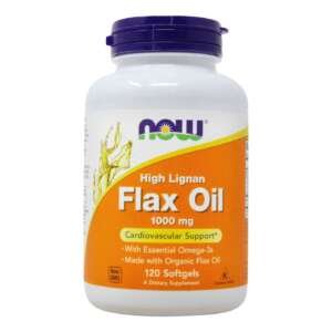 Now Foods Flax Oil – 120 Softgels