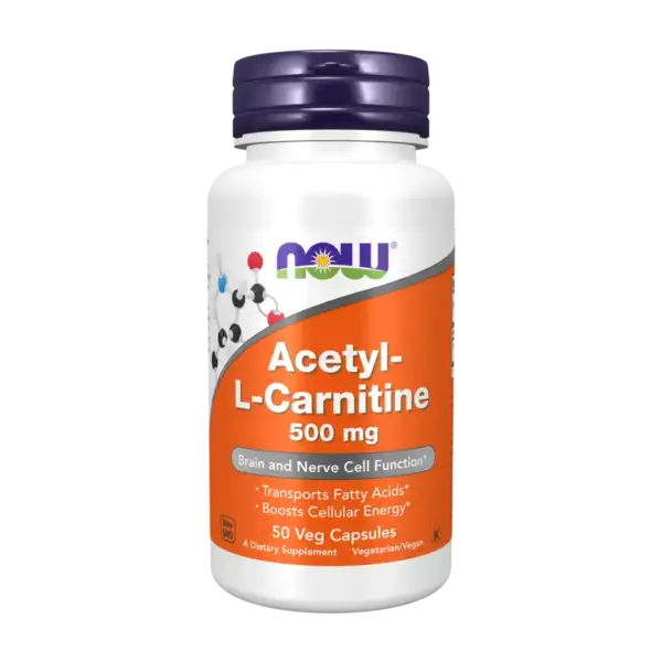 NOW Foods Acetyl L Carnitine 500mg 50’s