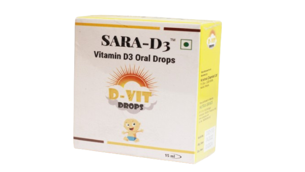 Sara D3 Vitamin D3 Drops (15ml)