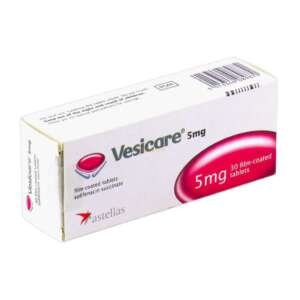 Vesicare 5mg film coated tablets 30’s