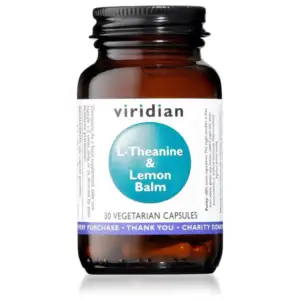 Viridian L-Theanine 200mg & Lemon Balm 300mg Vcaps 30’s