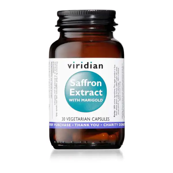 Viridian Saffron Extract 30mg with Marigold Vcaps 30’s