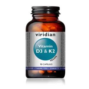 Viridian Vitamin D3 1,000iu & K2 45ug MK7 Vcaps 90’s