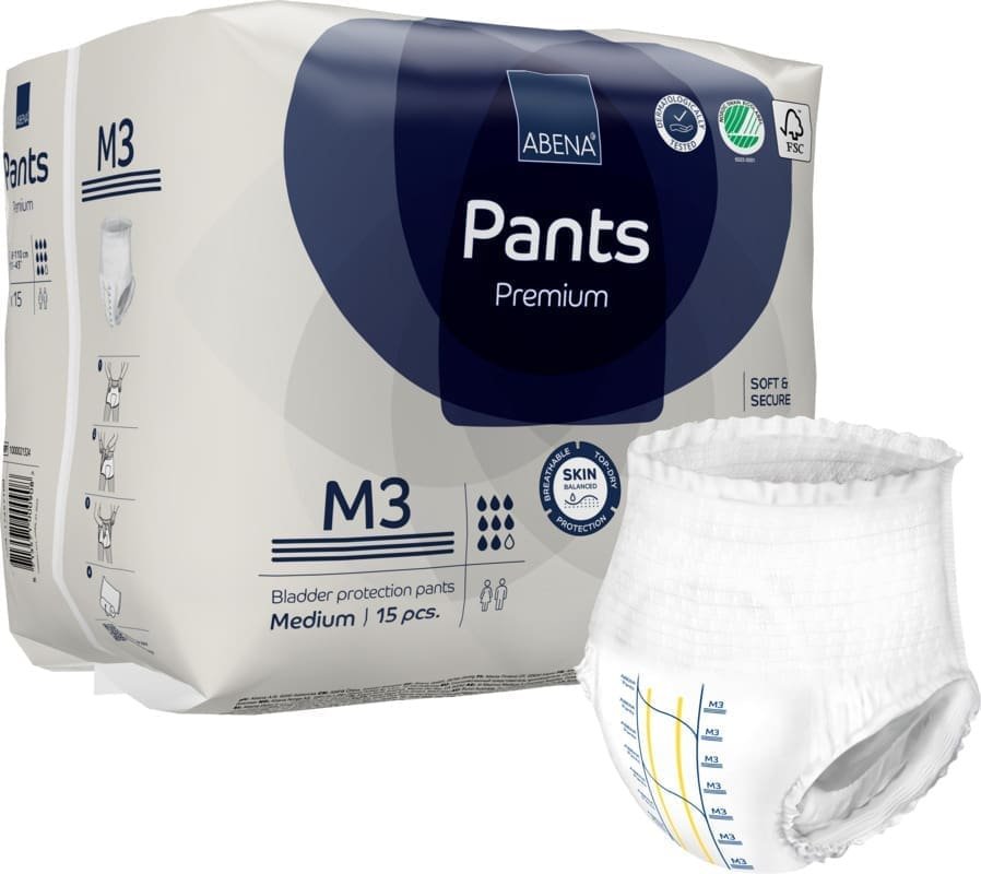Abena Adults Pants Size Medium 15S