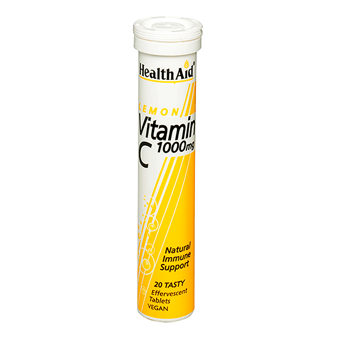 Health Aid Vitamin C Effervescent Lemon 20s